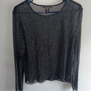 Sparkly, sheer Victoria’s Secret top
